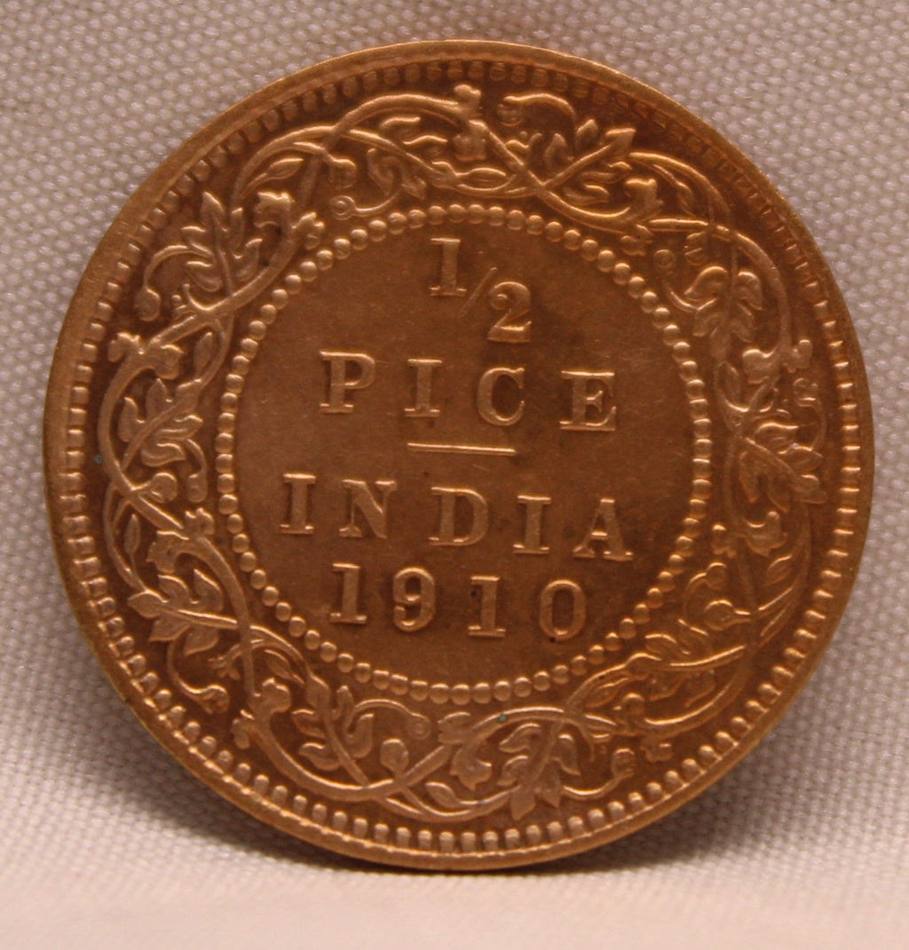 Half Pice 1910 Edward VII Bronze coins