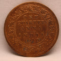 Quarter Anna 1910 Edward VII Bronze coins