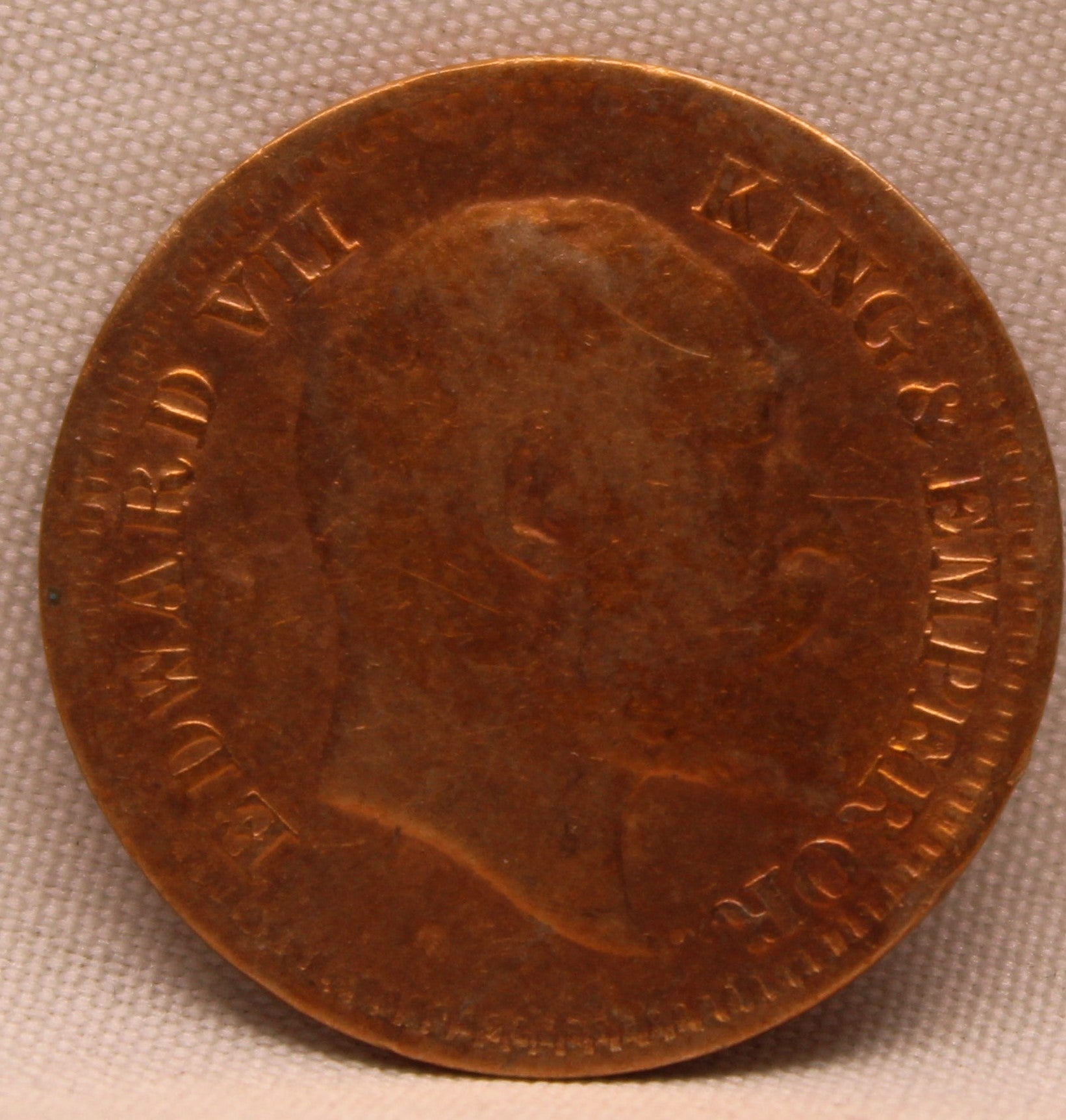 Half Pice 1910 Edward VII Bronze coins