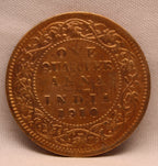Quarter Anna 1910 Edward VII Bronze coins