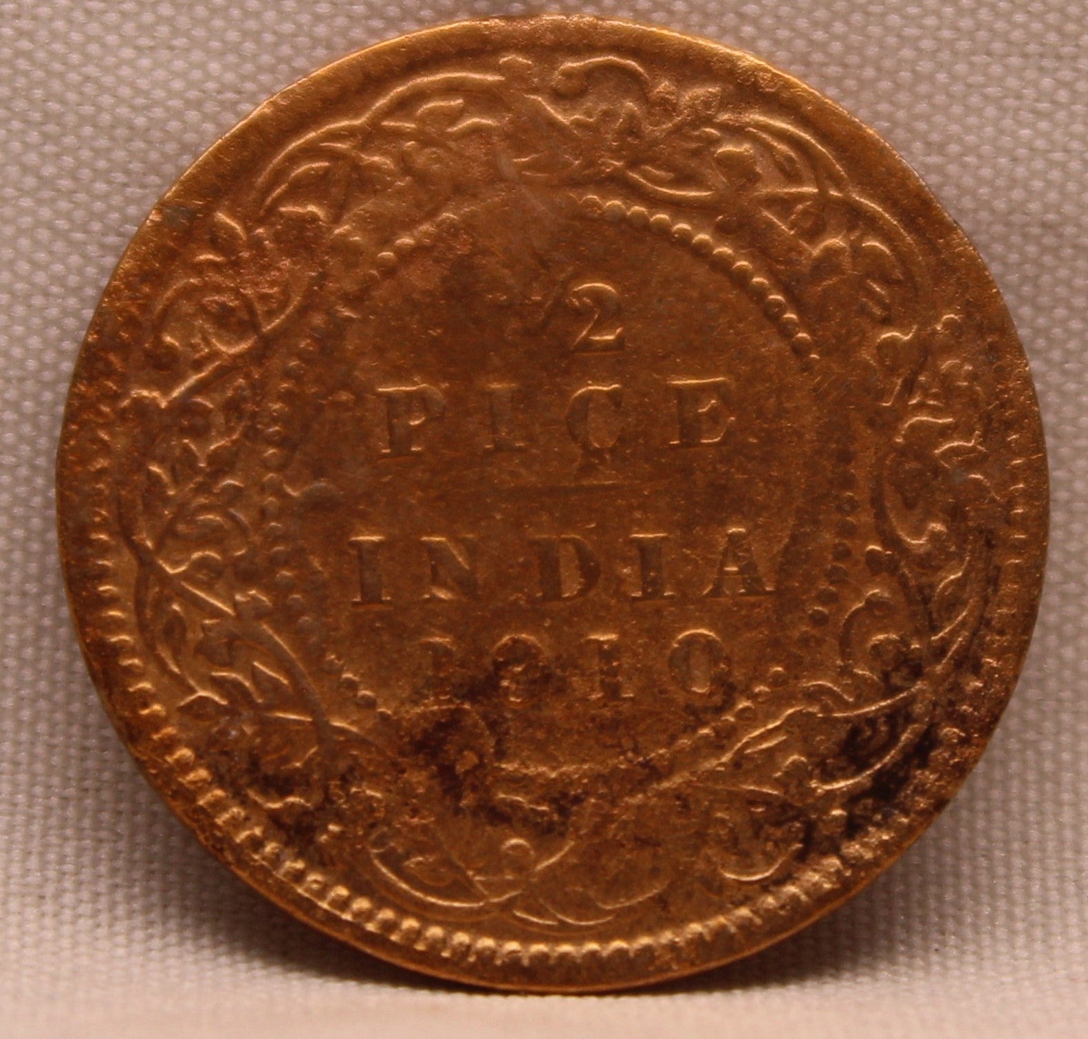 Half Pice 1910 Edward VII Bronze coins
