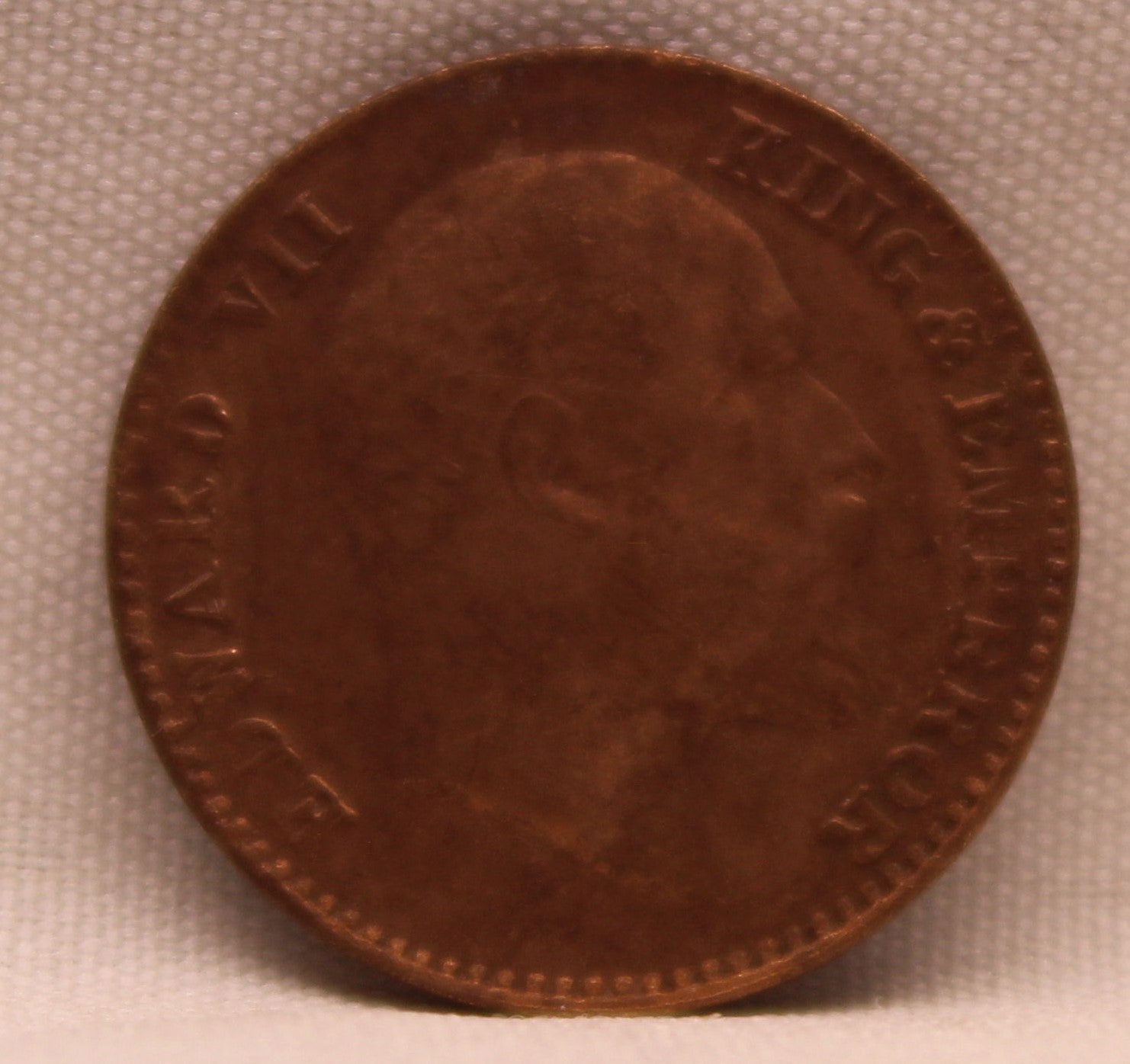 1\12 Anna 1910 Edward VII Copper coins