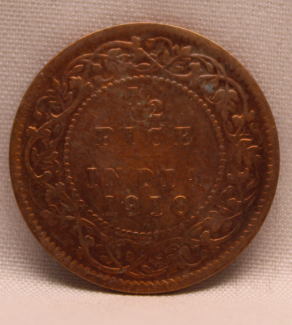 Half Pice 1910 Edward VII Bronze coins