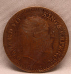 Half Pice 1910 Edward VII Bronze coins