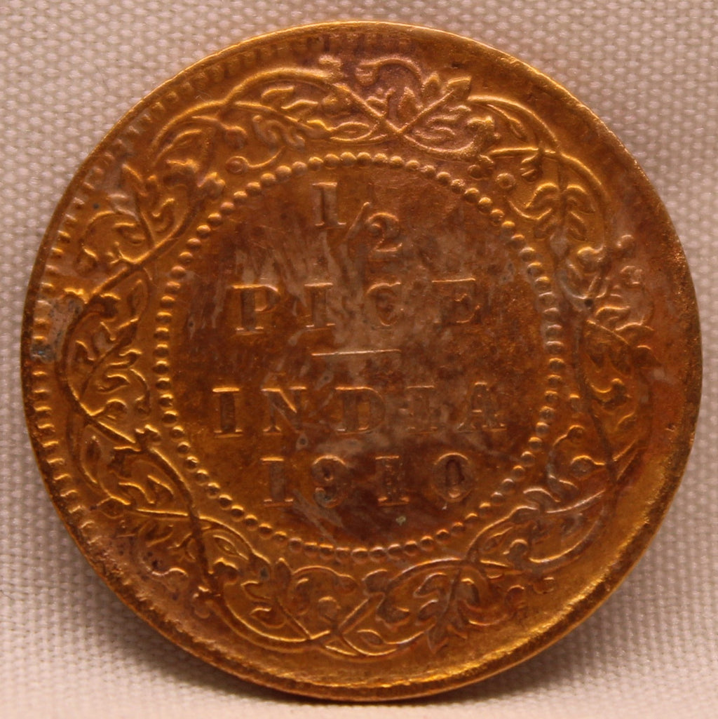 Half Pice 1910 Edward VII Bronze coins