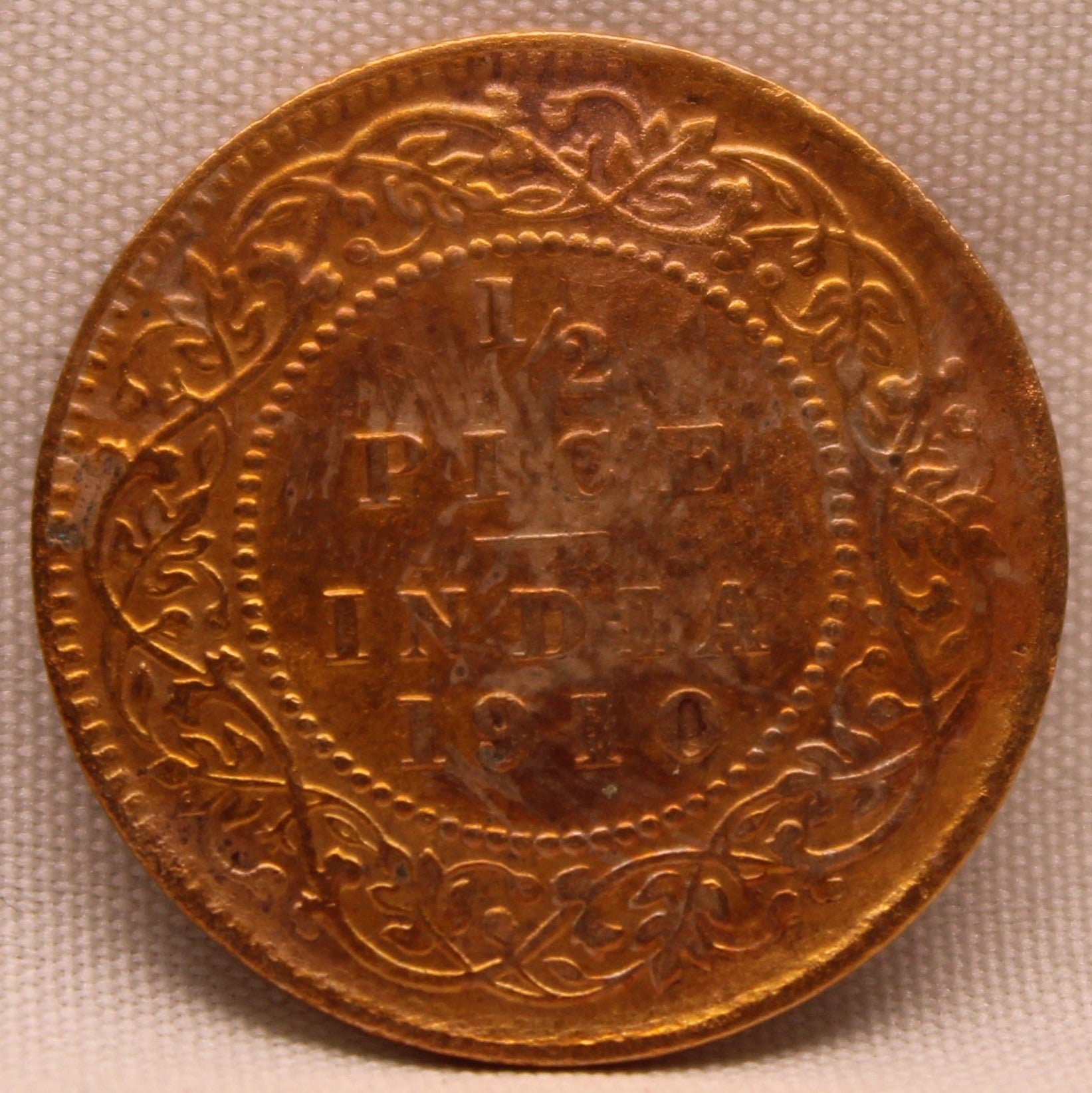 Half Pice 1910 Edward VII Bronze coins