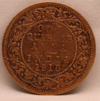 Quarter Anna 1910 Edward VII Bronze coins