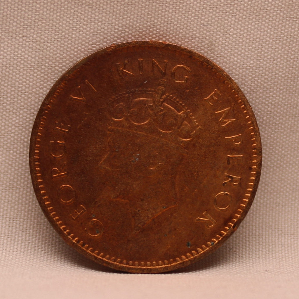 Quarter Anna 1938 George VI Copper coins