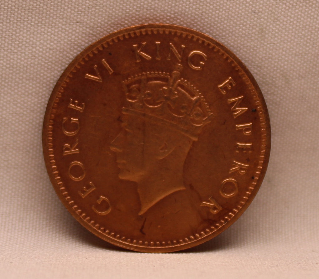 Quarter Anna 1938 George VI Copper coins