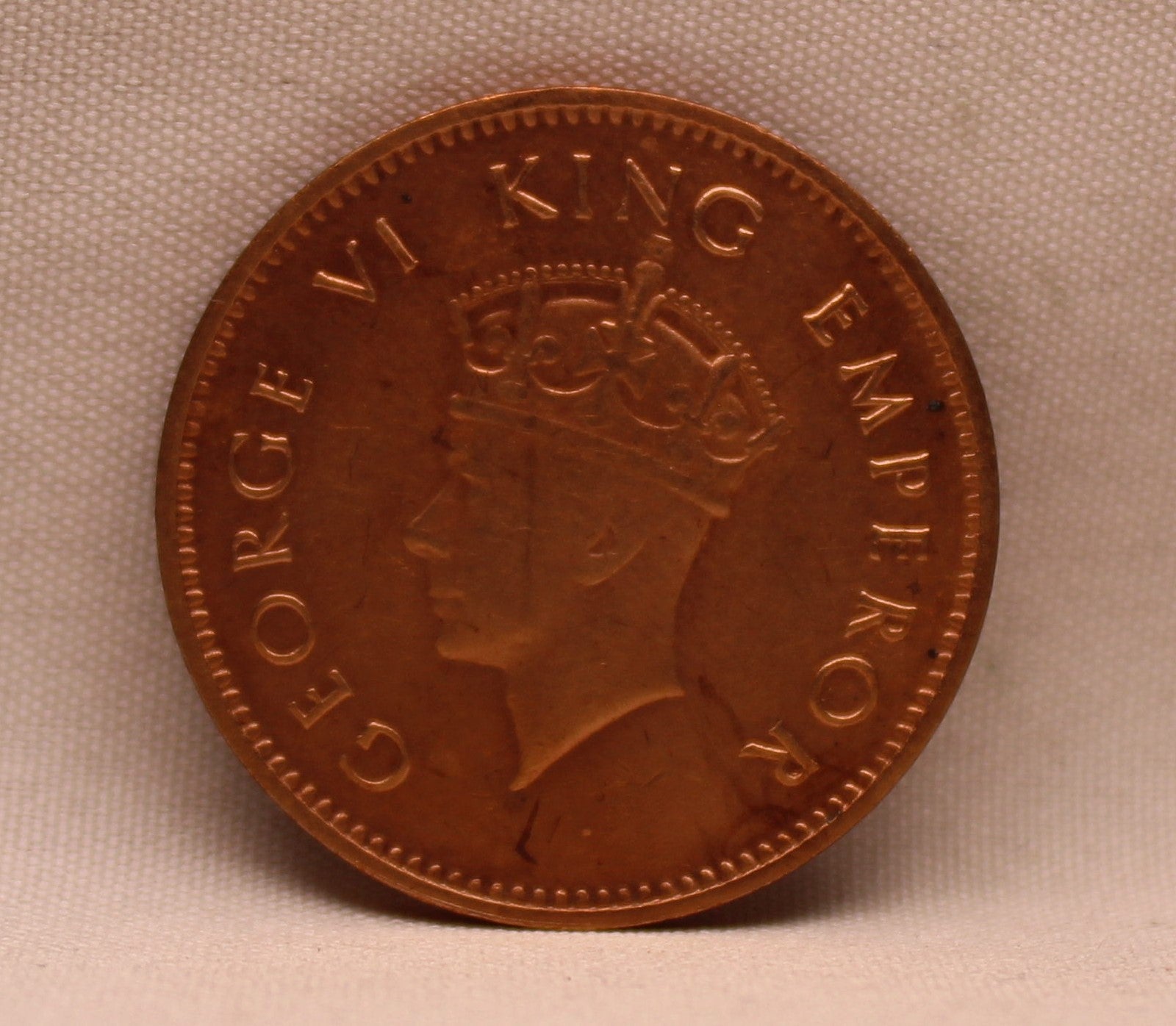 Quarter Anna 1938 George VI Copper coins