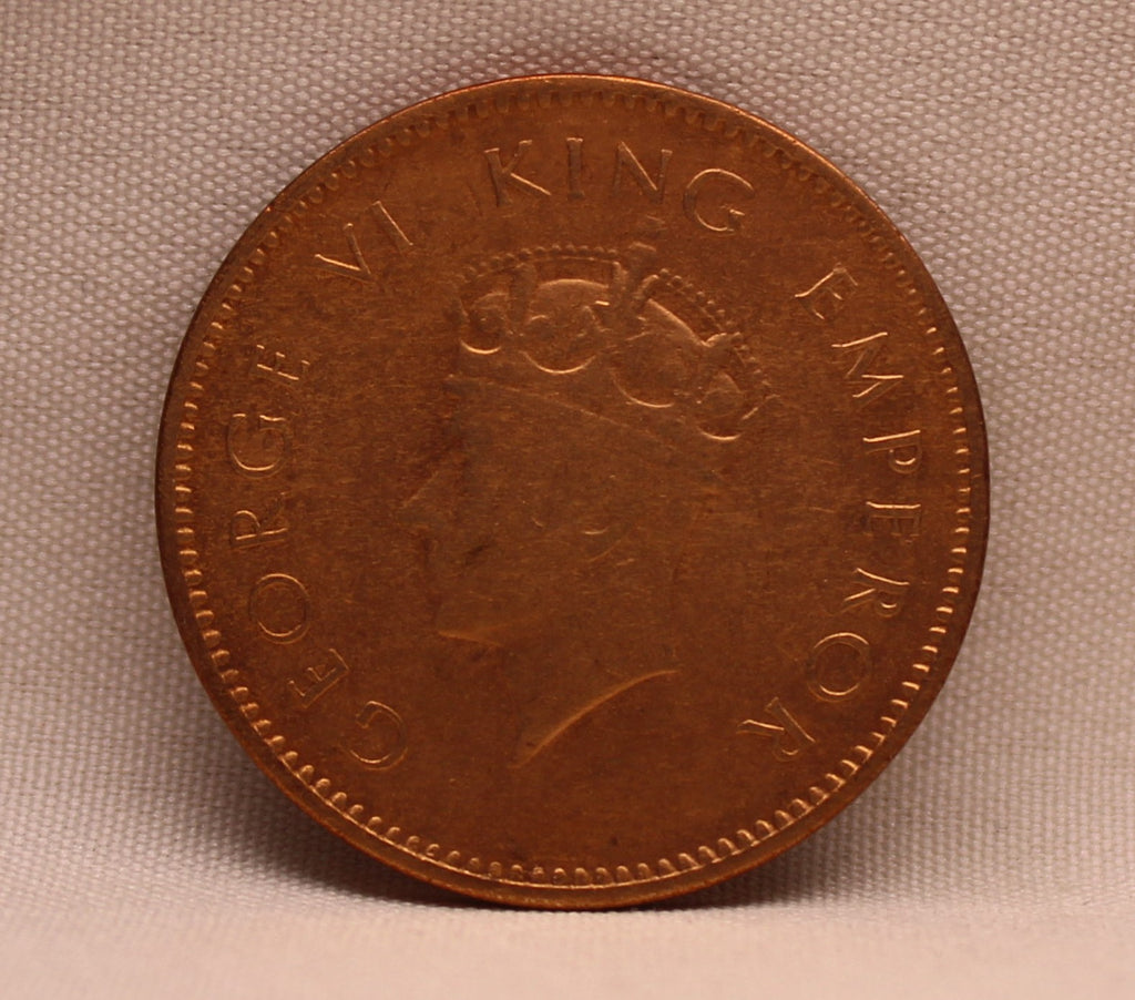 Quarter Anna 1938 George VI Copper coins