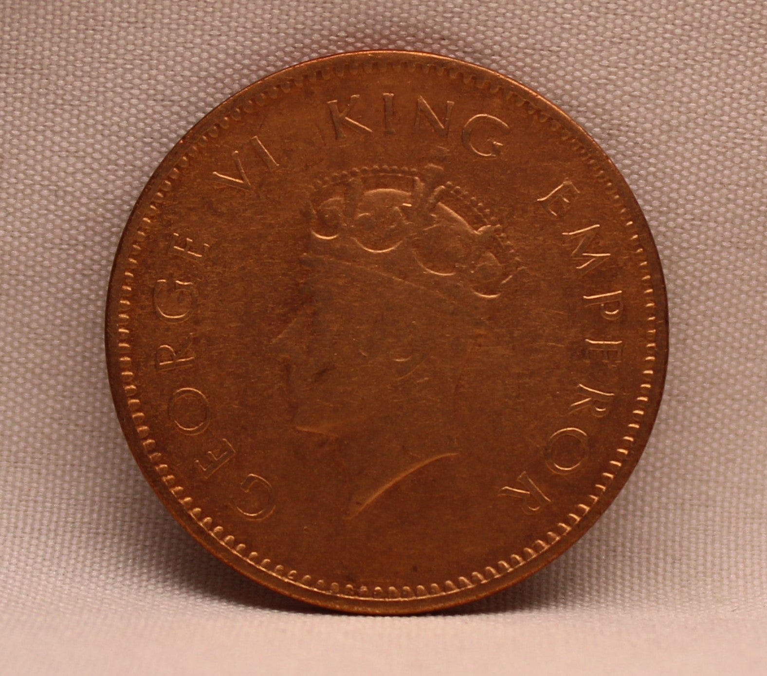 Quarter Anna 1938 George VI Copper coins