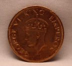 Quarter Anna 1941 George VI Copper coins