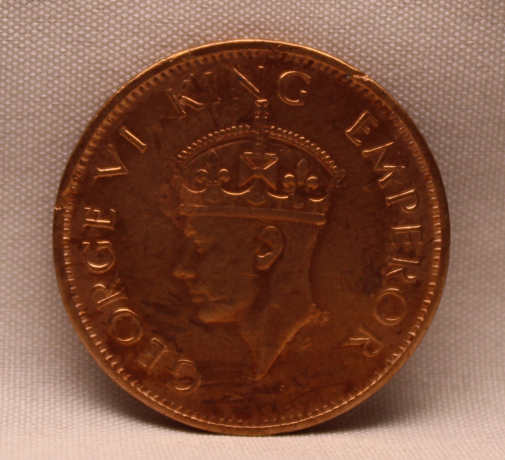 Quarter Anna 1941 George VI Copper coins