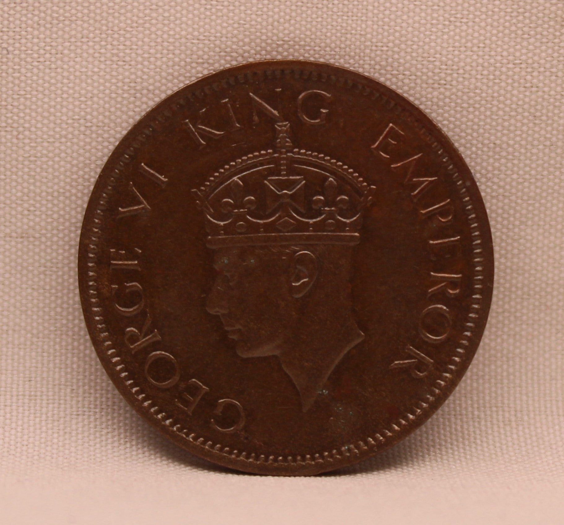 Quarter Anna 1941 George VI Copper coins