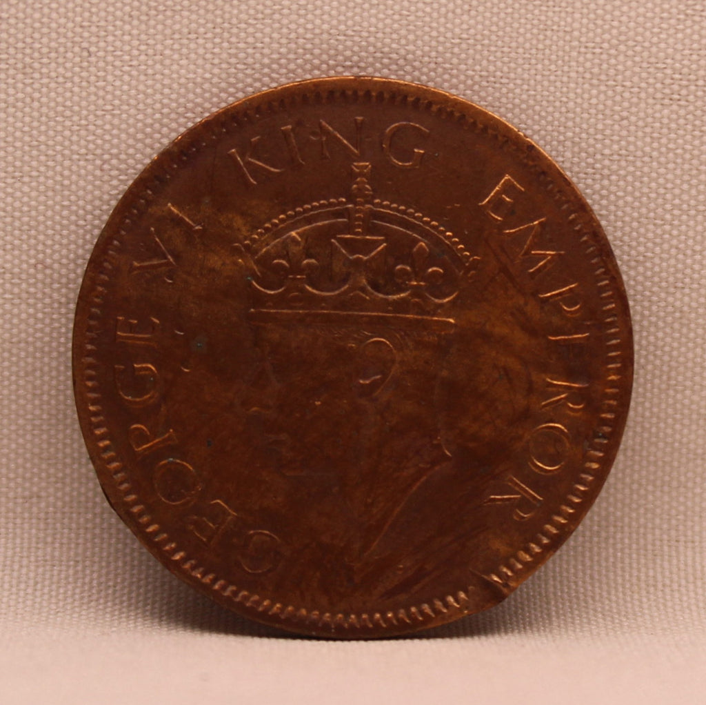 Quarter Anna 1941 George VI Copper coins
