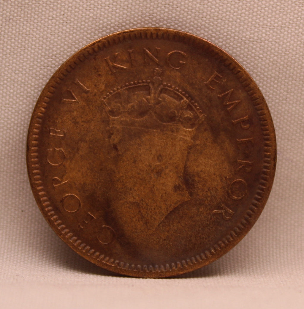Quarter Anna 1939 George VI Copper coins