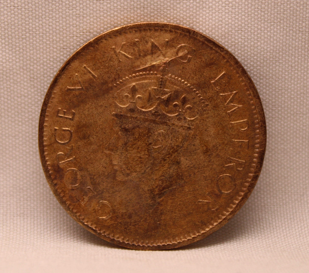 Quarter Anna 1940 George VI Copper coins