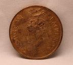 Quarter Anna 1940 George VI Copper coins