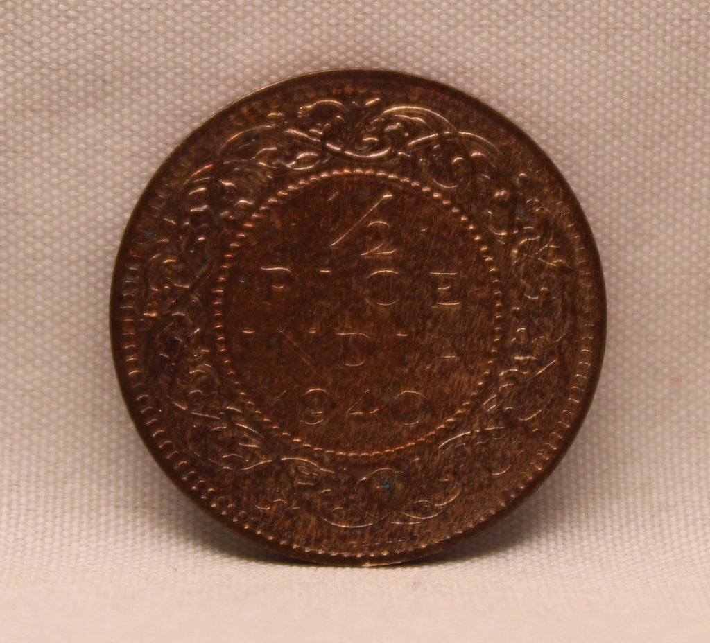 Half Pice 1940 George VI Bronze coins