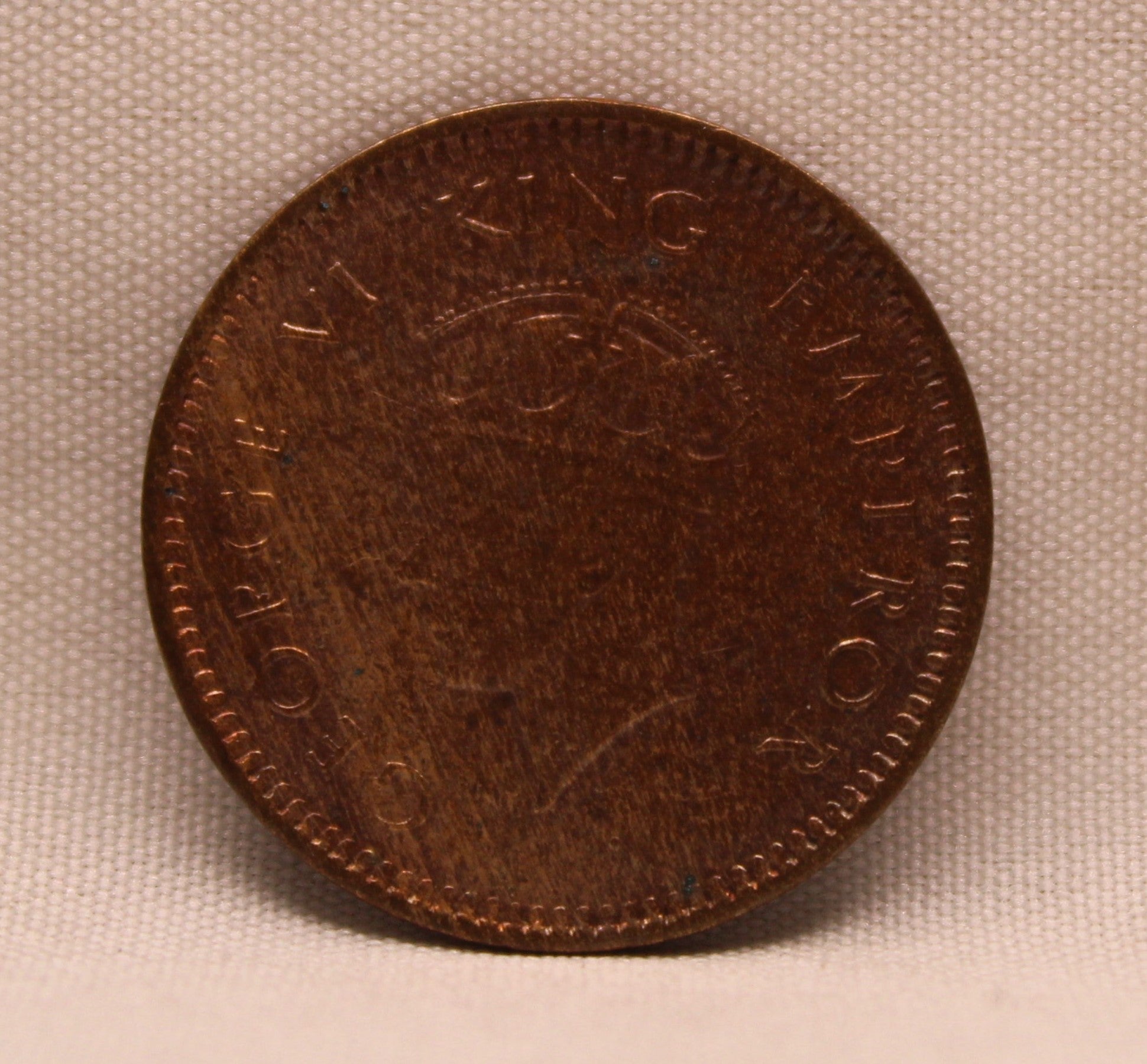 Half Pice 1940 George VI Bronze coins