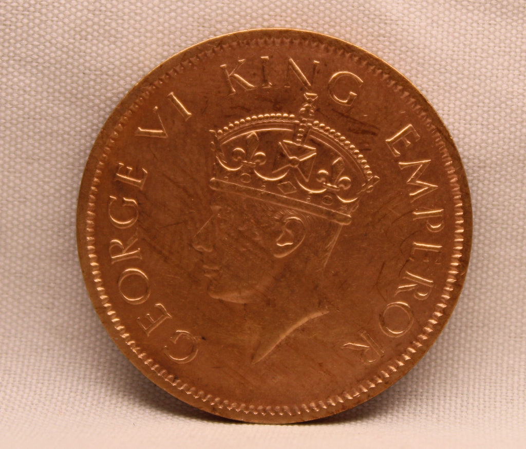 Quarter Anna 1940 George VI Copper coins