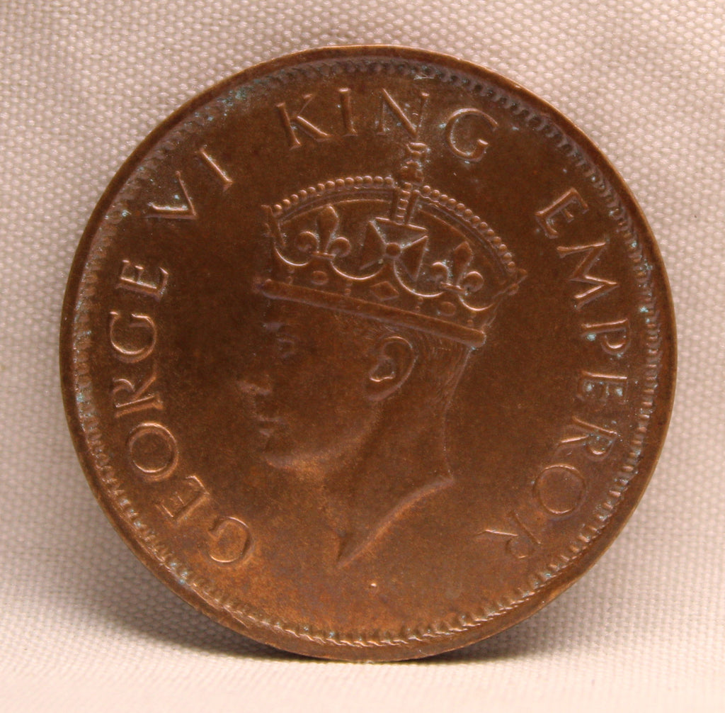 Quarter Anna 1940 George VI Copper coins