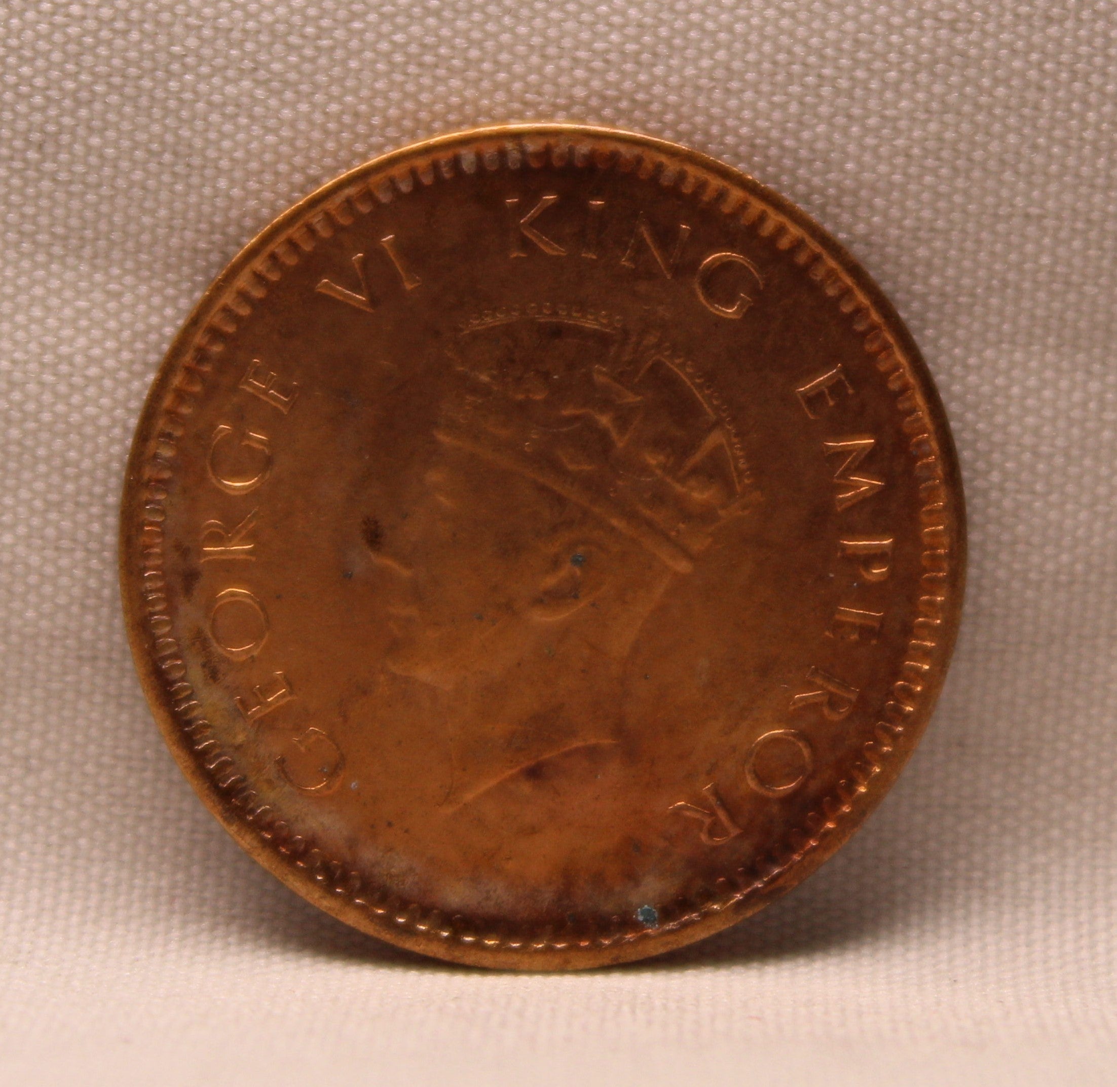 Half Pice 1940 George VI Bronze coins