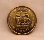 5 RS RESERVE BANK OF INDIA PLATINUM JUBILEE 1935 - 2010 BOMBAY