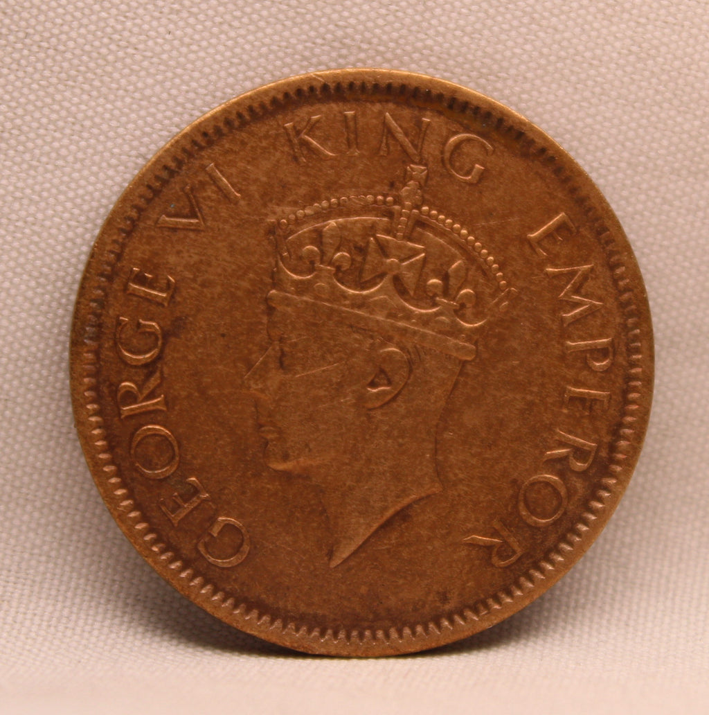 Quarter Anna 1940 George VI Copper coins