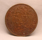 Quarter Anna 1940 George VI Copper coins