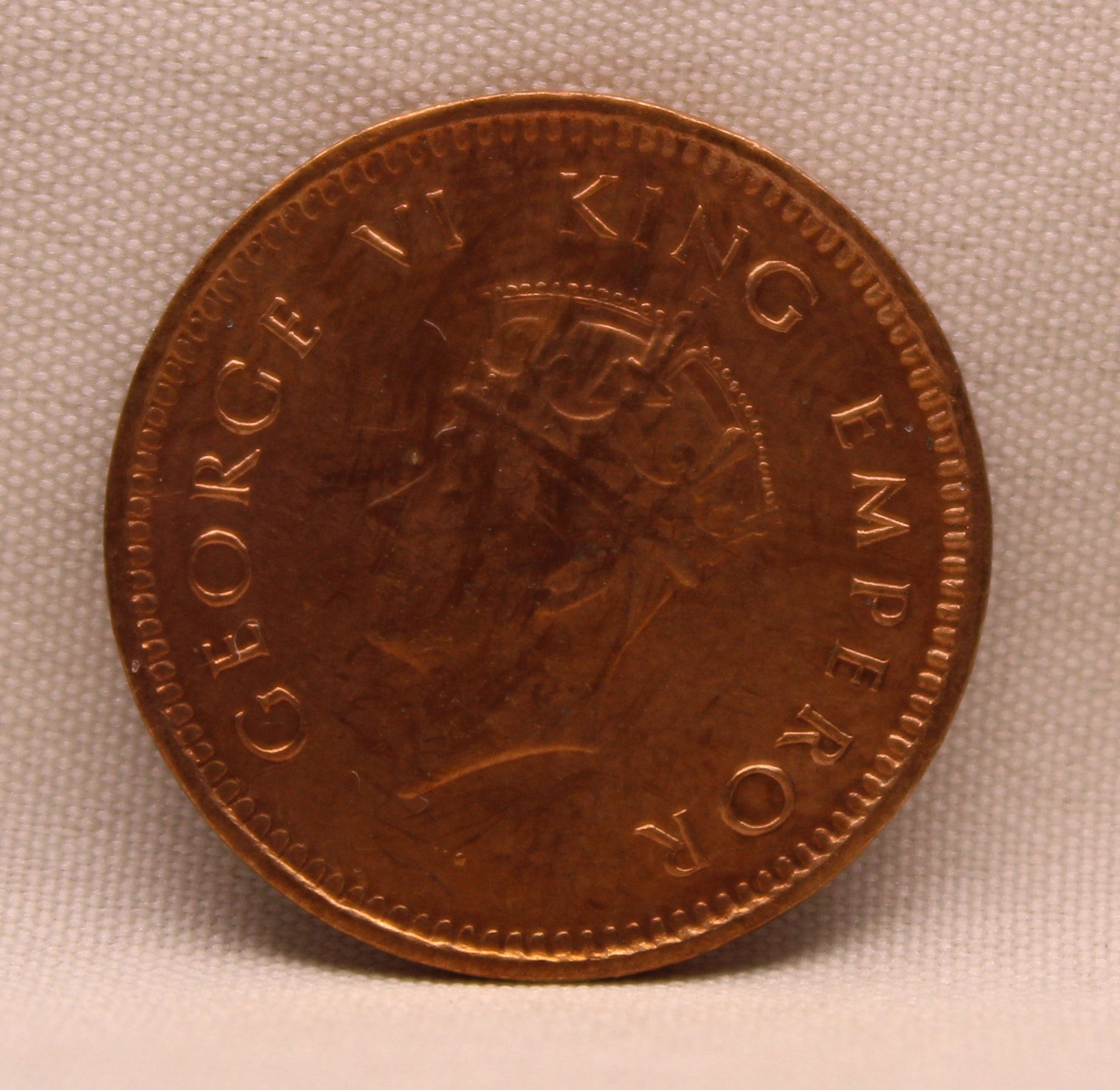 Half Pice 1940 George VI Bronze coins