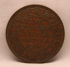 Quarter Anna 1940 George VI Copper coins