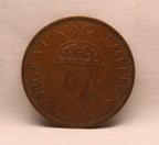 Quarter Anna 1940 George VI Copper coins