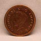 Half Pice 1940 George VI Bronze coins