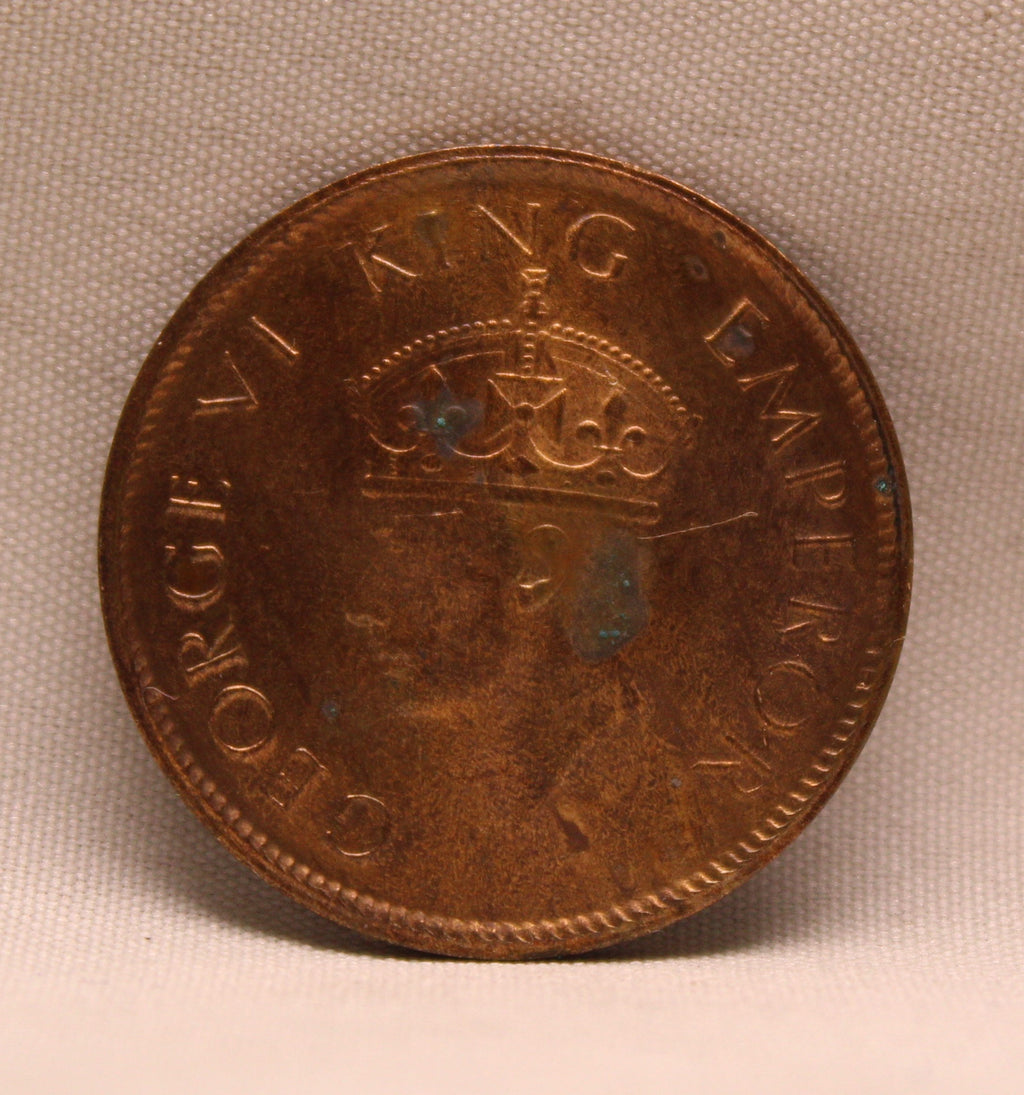Quarter Anna 1941 George VI Copper coins