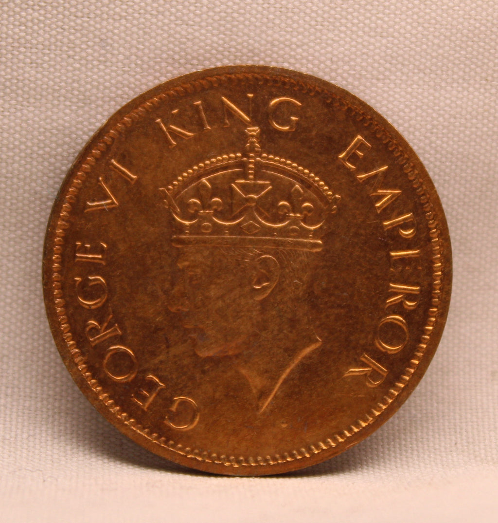 Quarter Anna 1941 George VI Copper coins