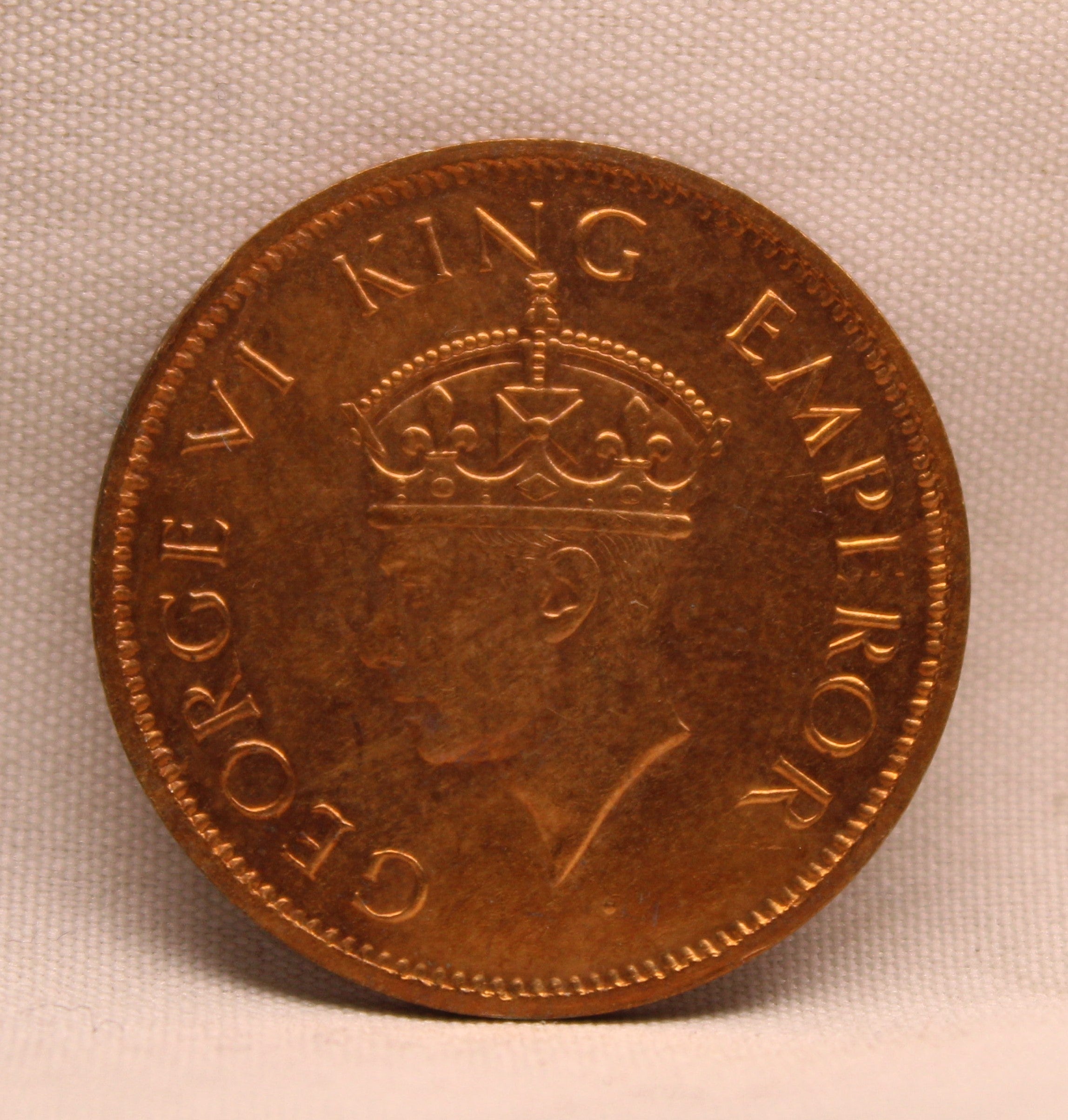 Quarter Anna 1941 George VI Copper coins