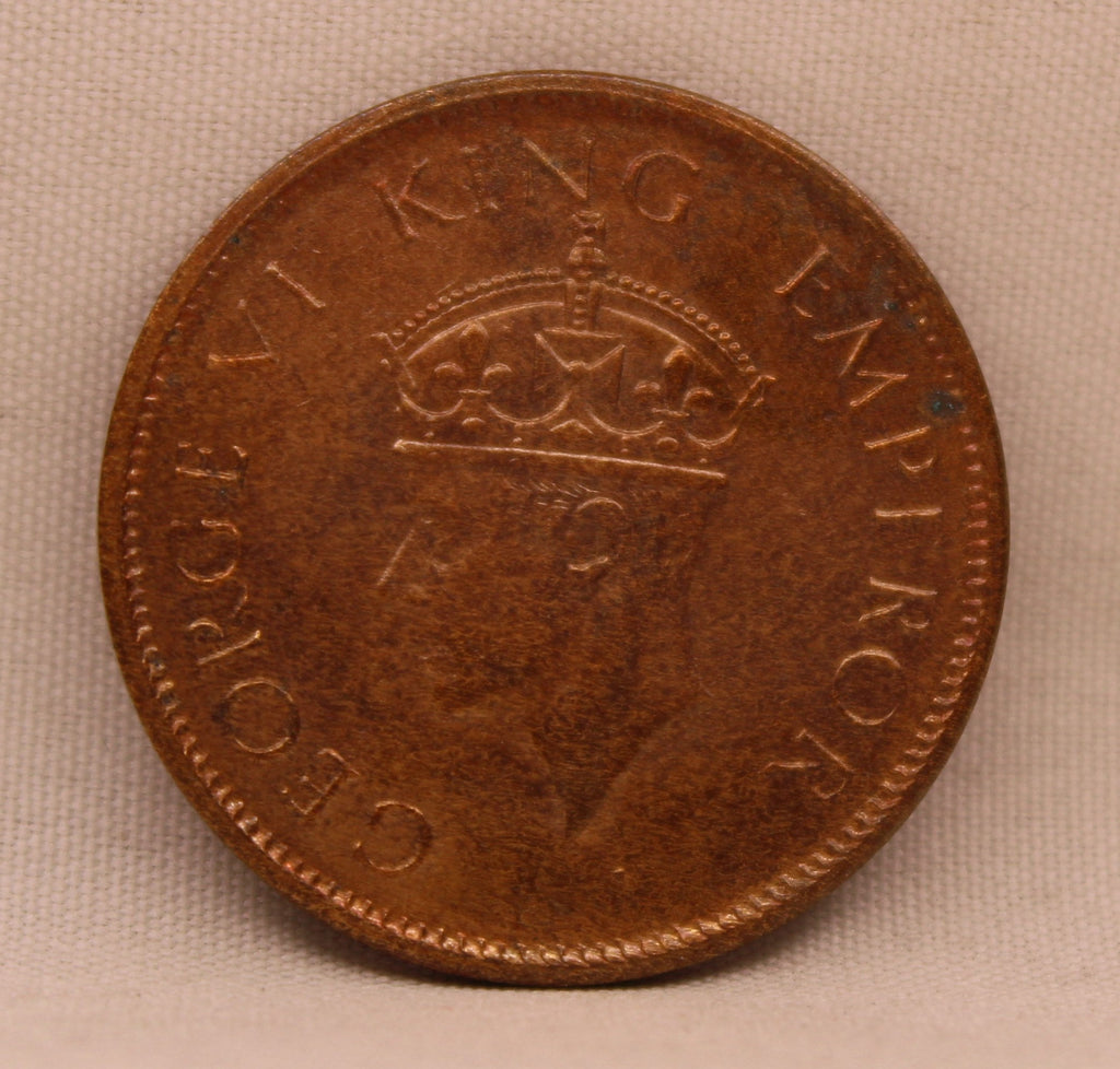 Quarter Anna 1941 George VI Copper coins