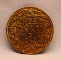 Quarter Anna 1942 George VI Copper coins