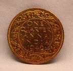 Quarter Anna 1942 George VI Copper coins