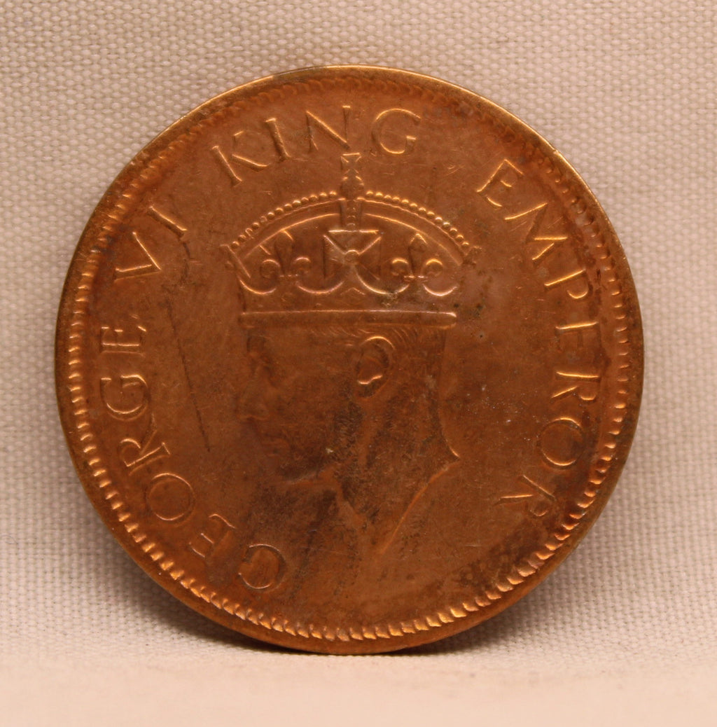 Quarter Anna 1942 George VI Copper coins