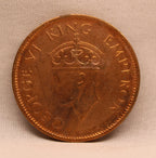 Quarter Anna 1942 George VI Copper coins
