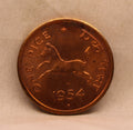 One Pice - Galloping Horse Coin - 1954 - UNC