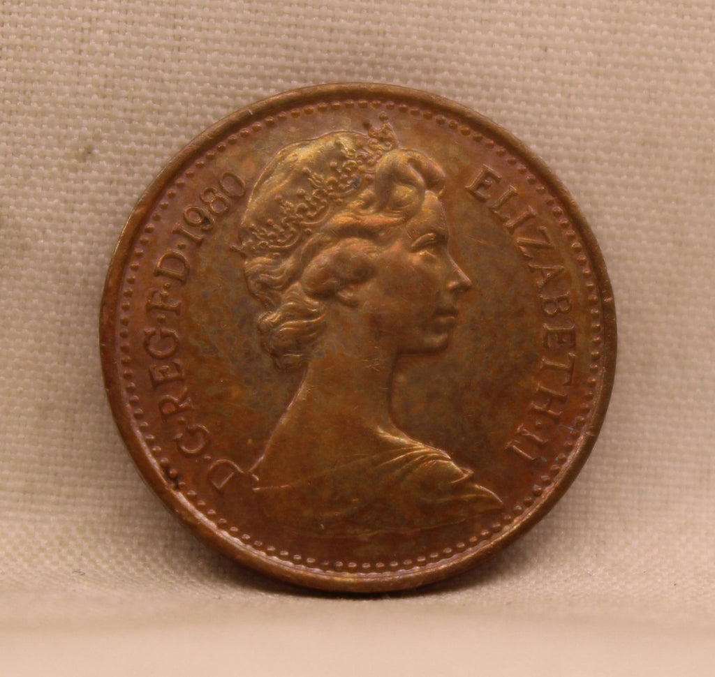 Half - New Penny - Elizabeth  - 1980
