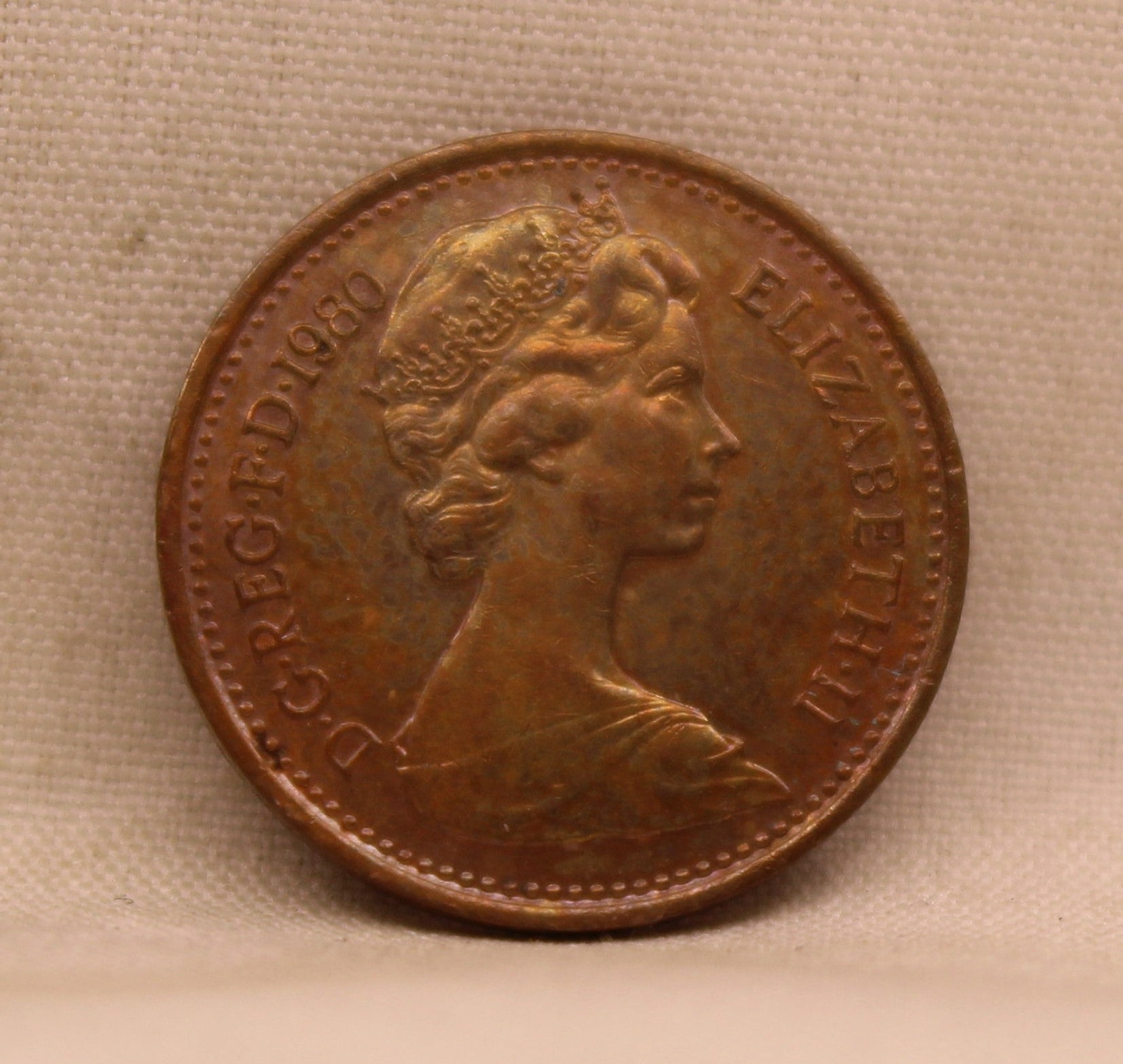 Half - New Penny - Elizabeth  - 1980