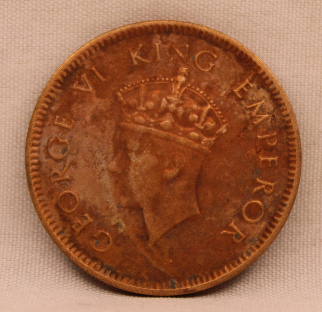 Quarter Anna 1939 George VI coins