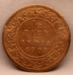 Half Pice 1908 Edward VII Copper Coins