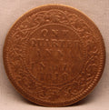 Quarter Anna 1910 Edward VII Bronze Coins