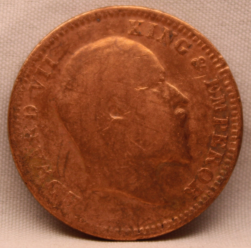 Quarter Anna 1904 Edward VII Copper Coins